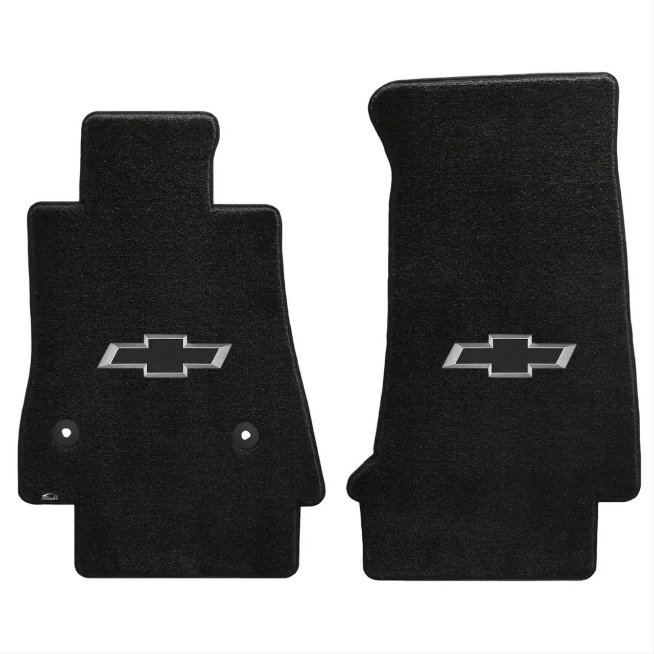 Lloyd Ultimat Front Floor Mats with Black 3D Bowtie Logo; Black (16-24 Camaro)