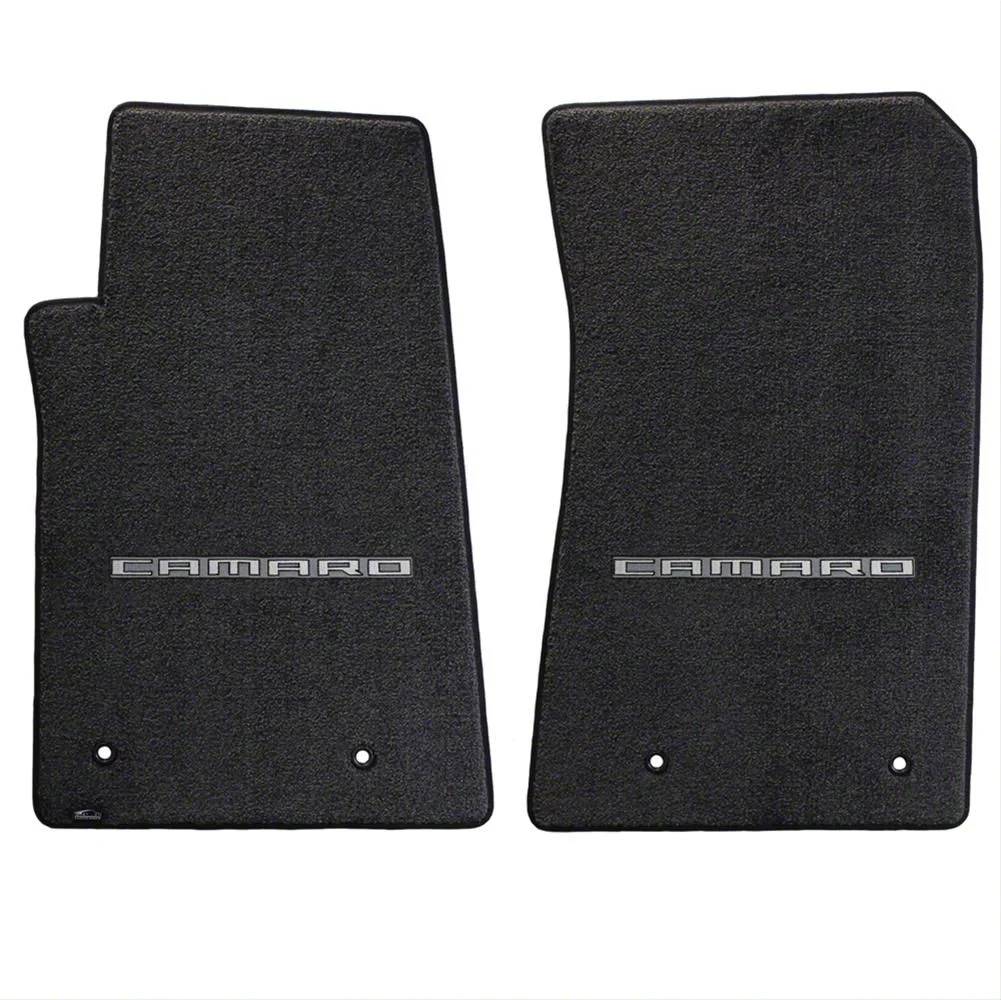 Lloyd Ultimat Front Floor Mats with Camaro Logo; Black (10-15 Camaro)