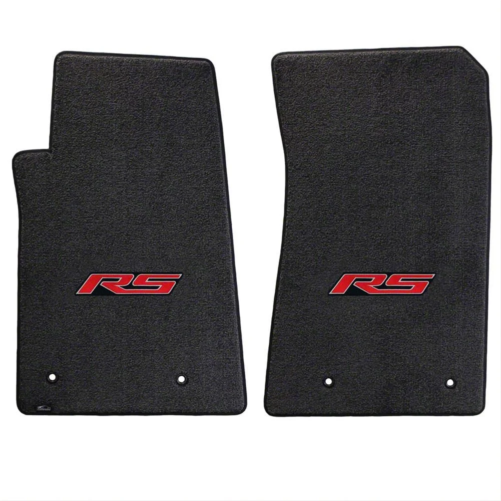 Lloyd Ultimat Front Floor Mats with RS Logo; Black (10-15 Camaro)