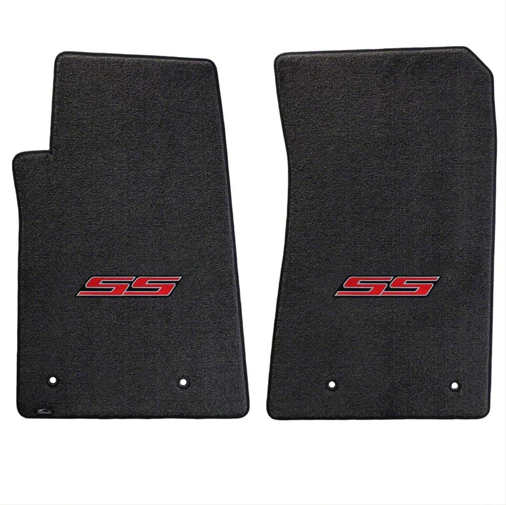 Lloyd Ultimat Front Floor Mats with SS Logo; Black (10-15 Camaro)