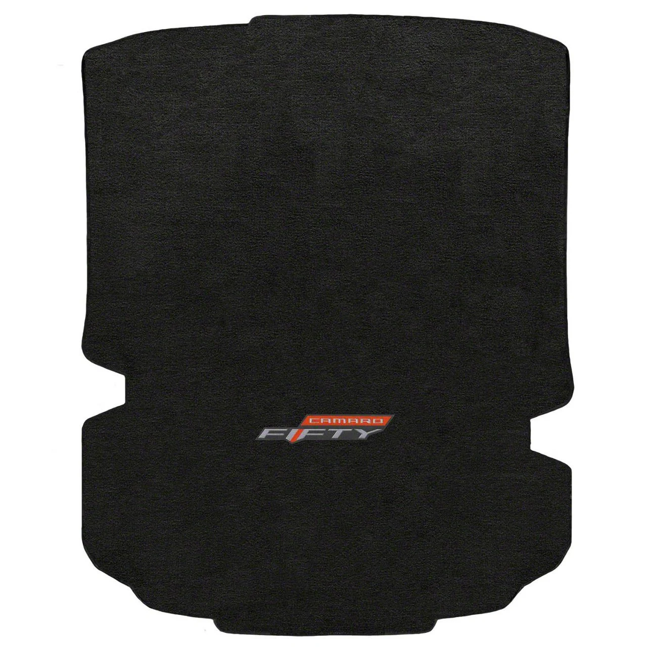 Lloyd Velourtex Trunk Mat with 50th Anniversary Logo; Black (16-24 Camaro Coupe)
