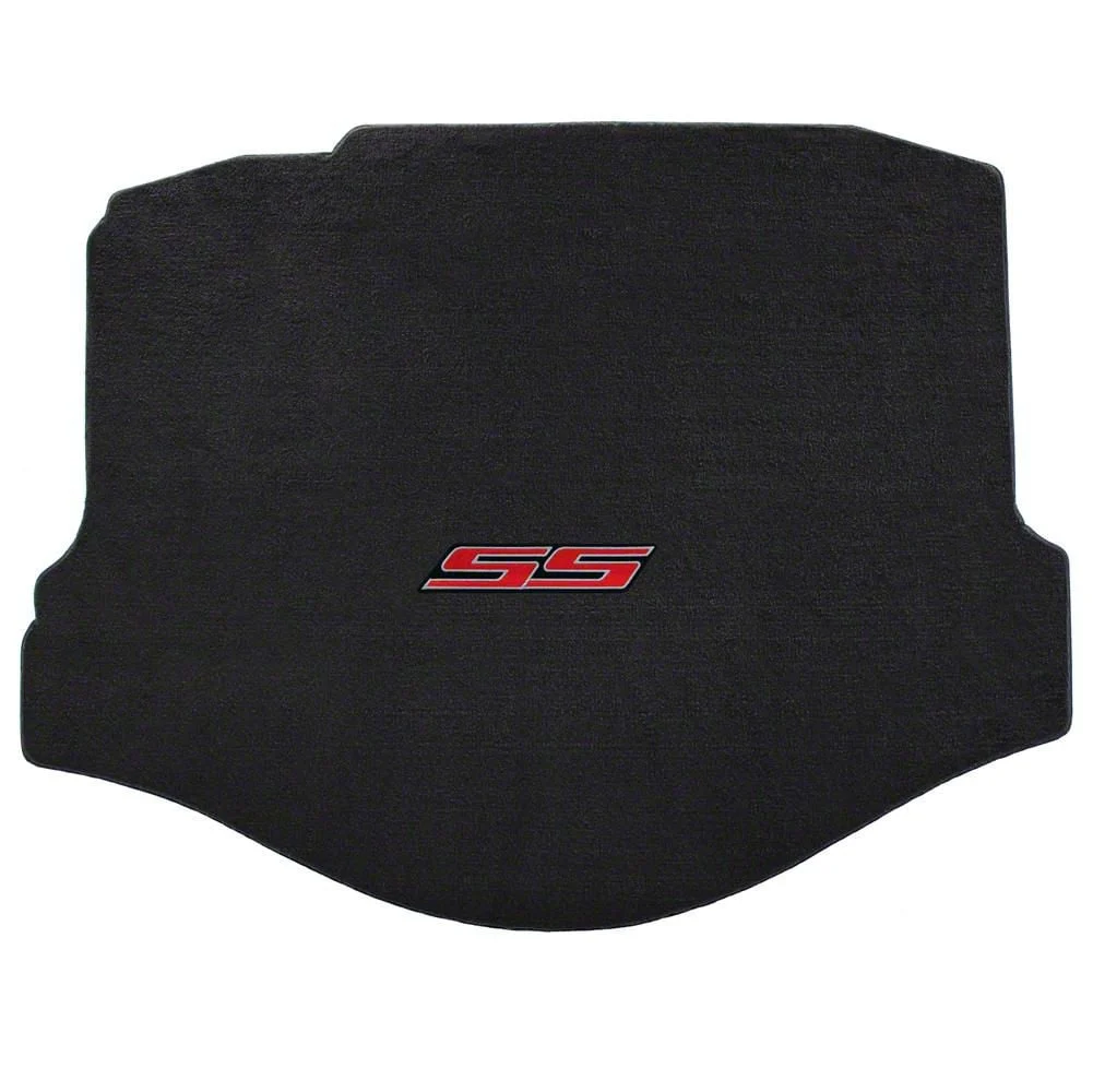 Lloyd Velourtex Trunk Mat with SS Logo; Black (10-15 Camaro Coupe)