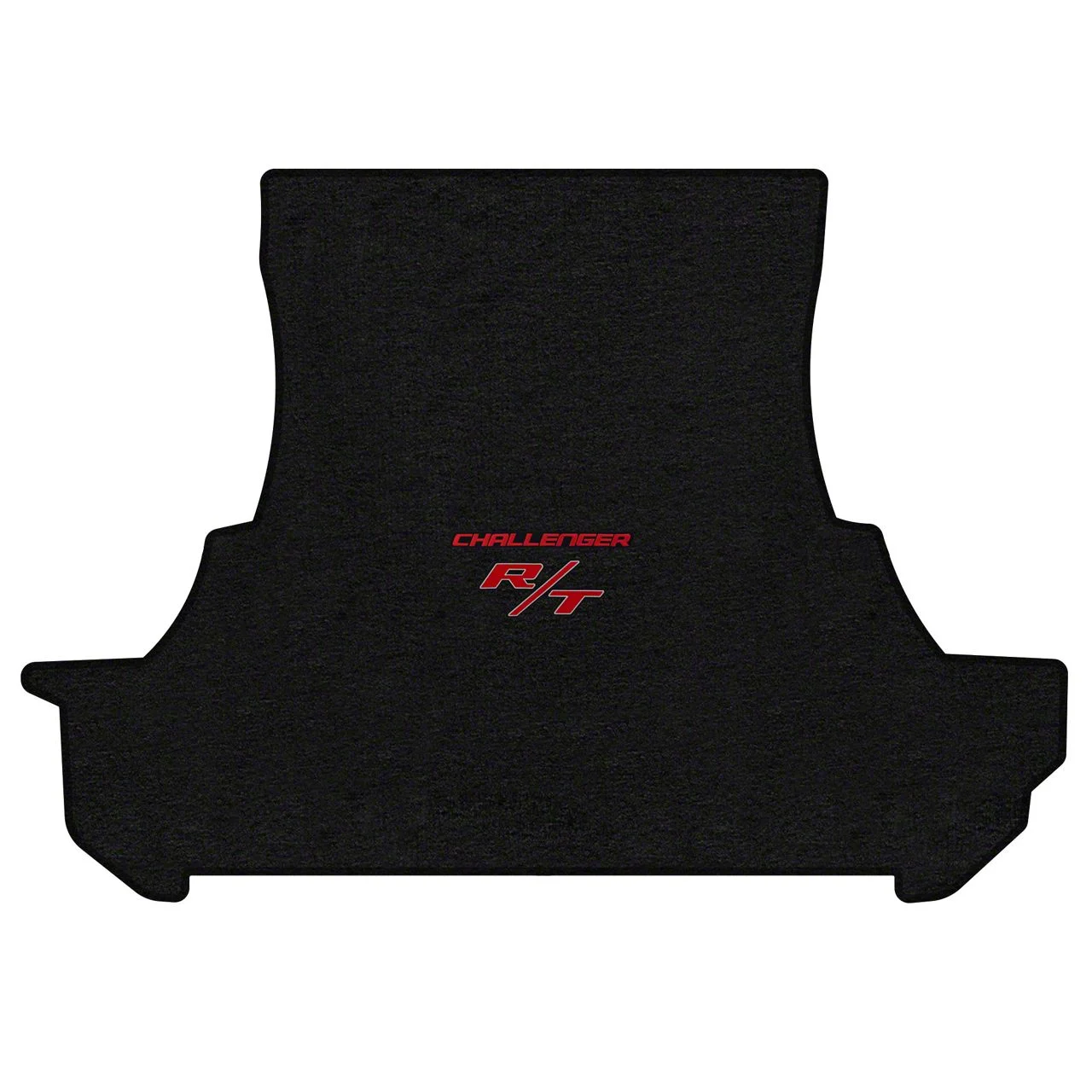 Lloyd Trunk Mat with Challenger and Red RT Logo; Black (2011 Challenger w/o Subwoofer)