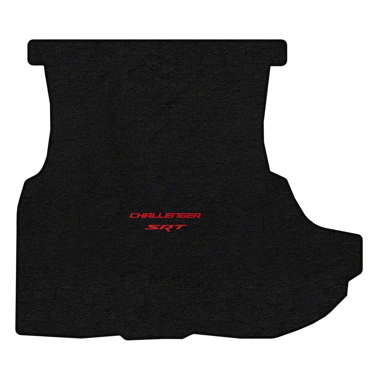 Lloyd Trunk Mat with Challenger and Red SRT Logo; Black (08-10 Challenger w/ Subwoofer)