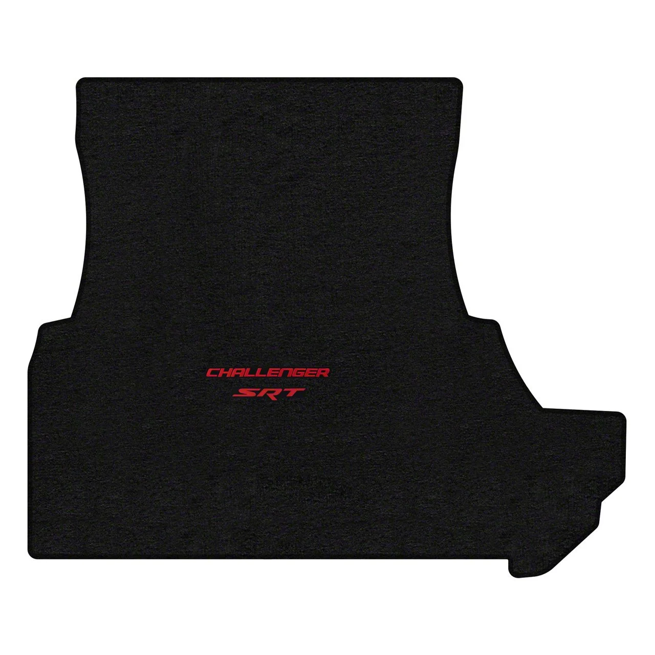 Lloyd Trunk Mat with Challenger and Red SRT Logo; Black (2011 Challenger w/ Subwoofer)