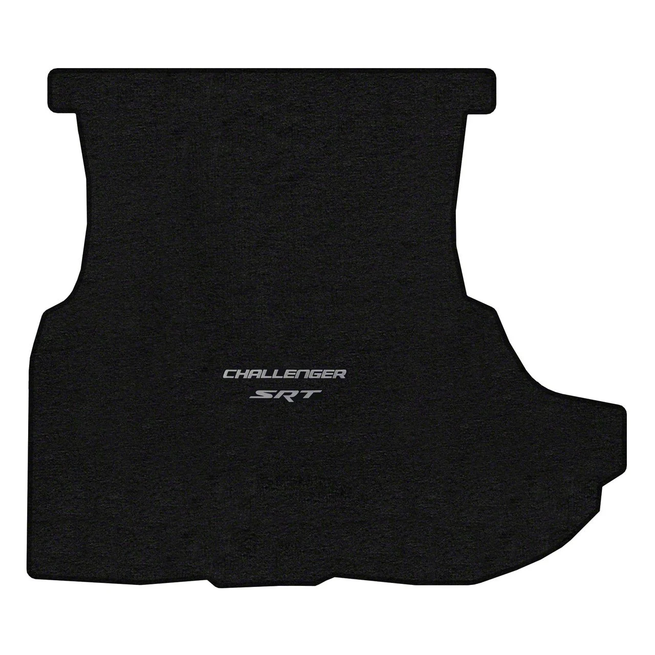 Lloyd Trunk Mat with Challenger and Silver SRT Logo; Black (08-10 Challenger w/ Subwoofer)