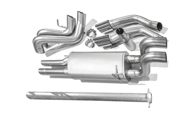 LTH True Dual Exhaust System with Polished Tips; Rear Exit (15-26 5.0L F-150, Excluding Tremor)