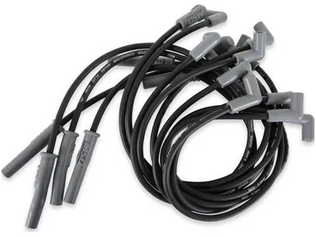 MSD Black Super Conductor Spark Plug Wire Set for 302 or 351W w/ EFI