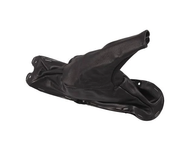 Boot, Parking Brake Lever, Leather, Exact Repro Of Originals But Made From Genuine Leather, Incl Molded Plastic Mounting Frame