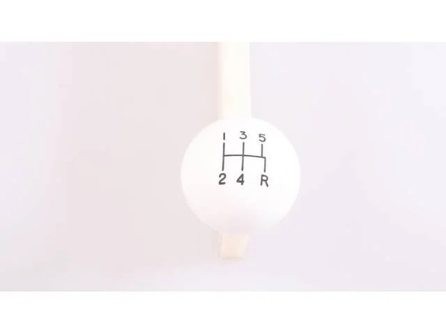 1 7/8 in. White Hurst Shift Knob w/ 5-Speed Patter Fits 3/8 X 16 Threads (No Logo)