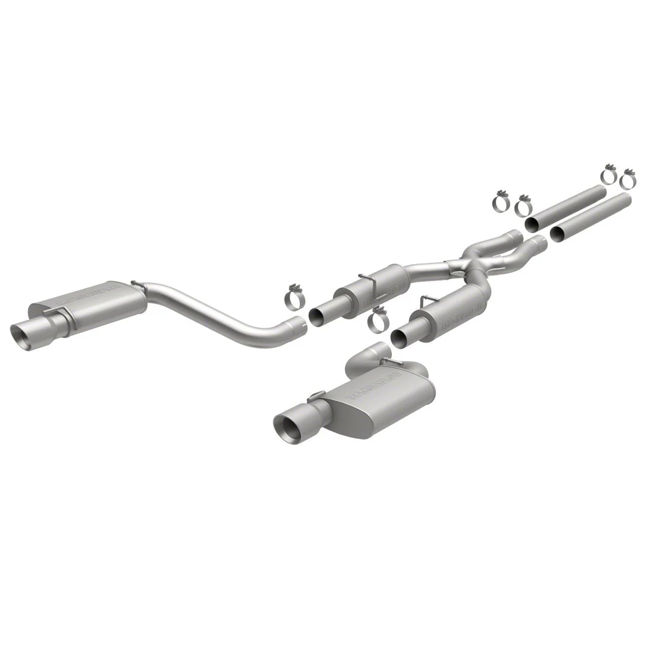 Magnaflow Street Series Cat-Back Exhaust System with Polished Tips (12-14 6.4L HEMI Charger)