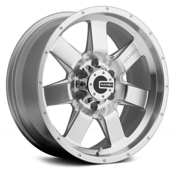 Mamba Offroad Wheels M14 Machined Face Silver 6-Lug Wheel; 17x9; -12mm Offset (07-14 Tahoe)