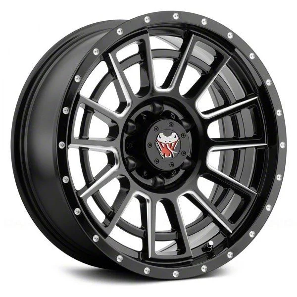 Mamba Offroad Wheels M22 Matte Black Machined 6-Lug Wheel; 20x9; 12mm Offset (07-14 Tahoe)