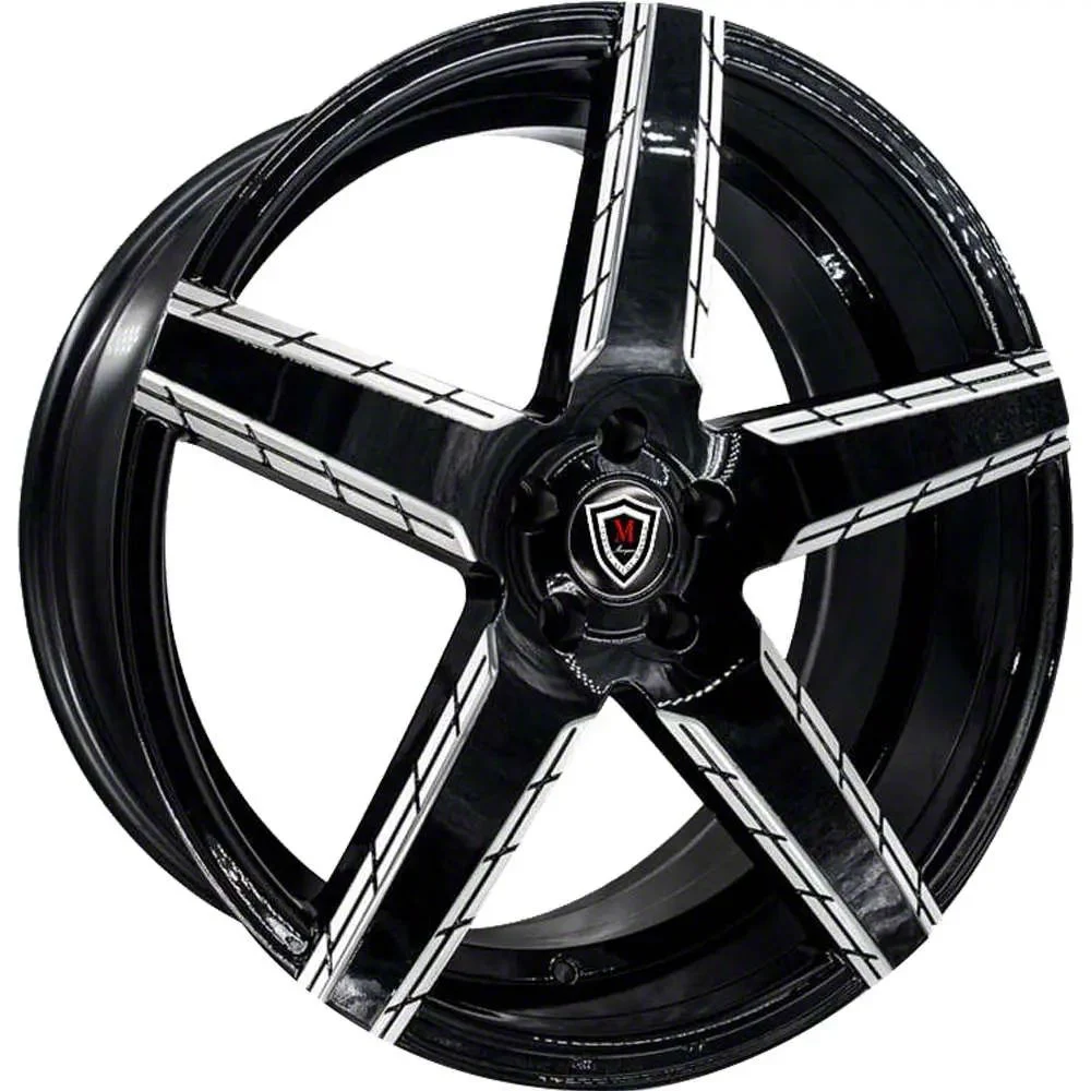 Marquee Wheels M3275 Gloss Black Milled Wheel; 20x9; 35mm Offset (21-26 Mustang Mach-E)