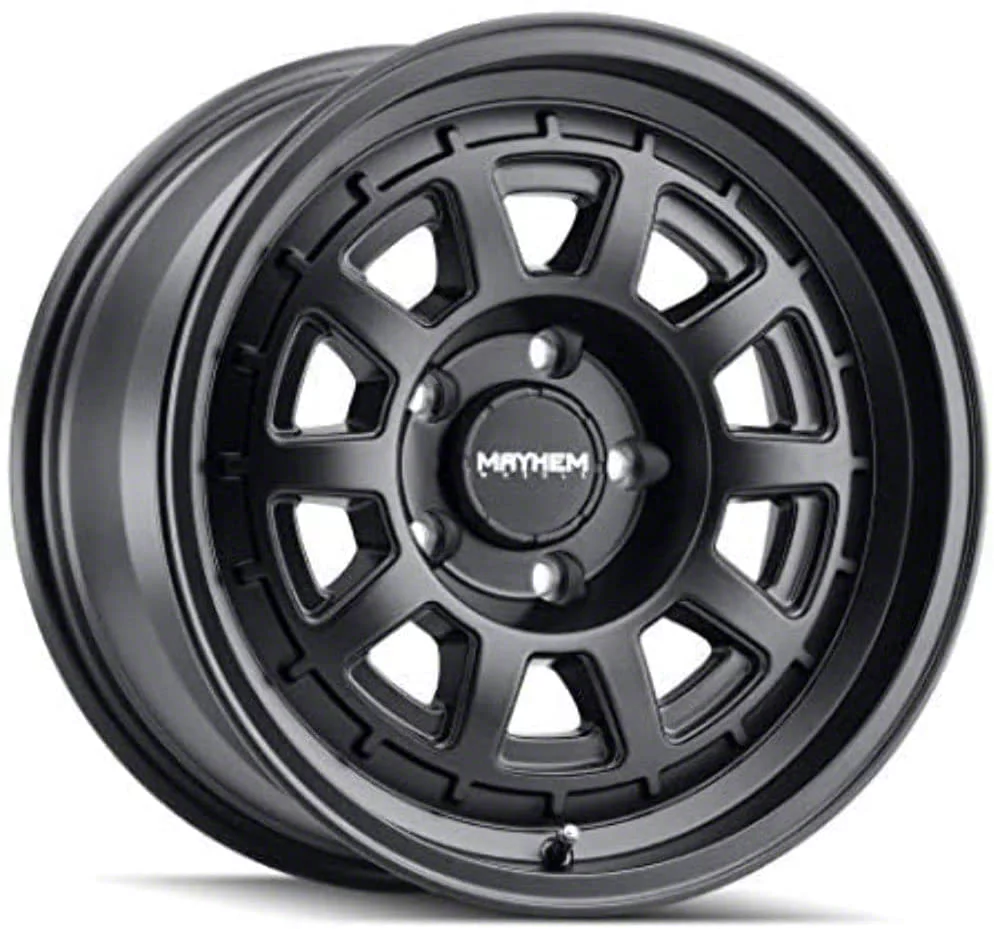 Mayhem Wheels Voyager Matte Black 8-Lug Wheel; 17x8.5; 0mm Offset (03-09 RAM 3500 SRW)