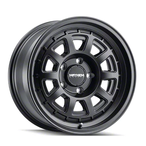 Mayhem Wheels Voyager Matte Black 8-Lug Wheel; 18x9; 0mm Offset (11-14 Silverado 3500 HD SRW)