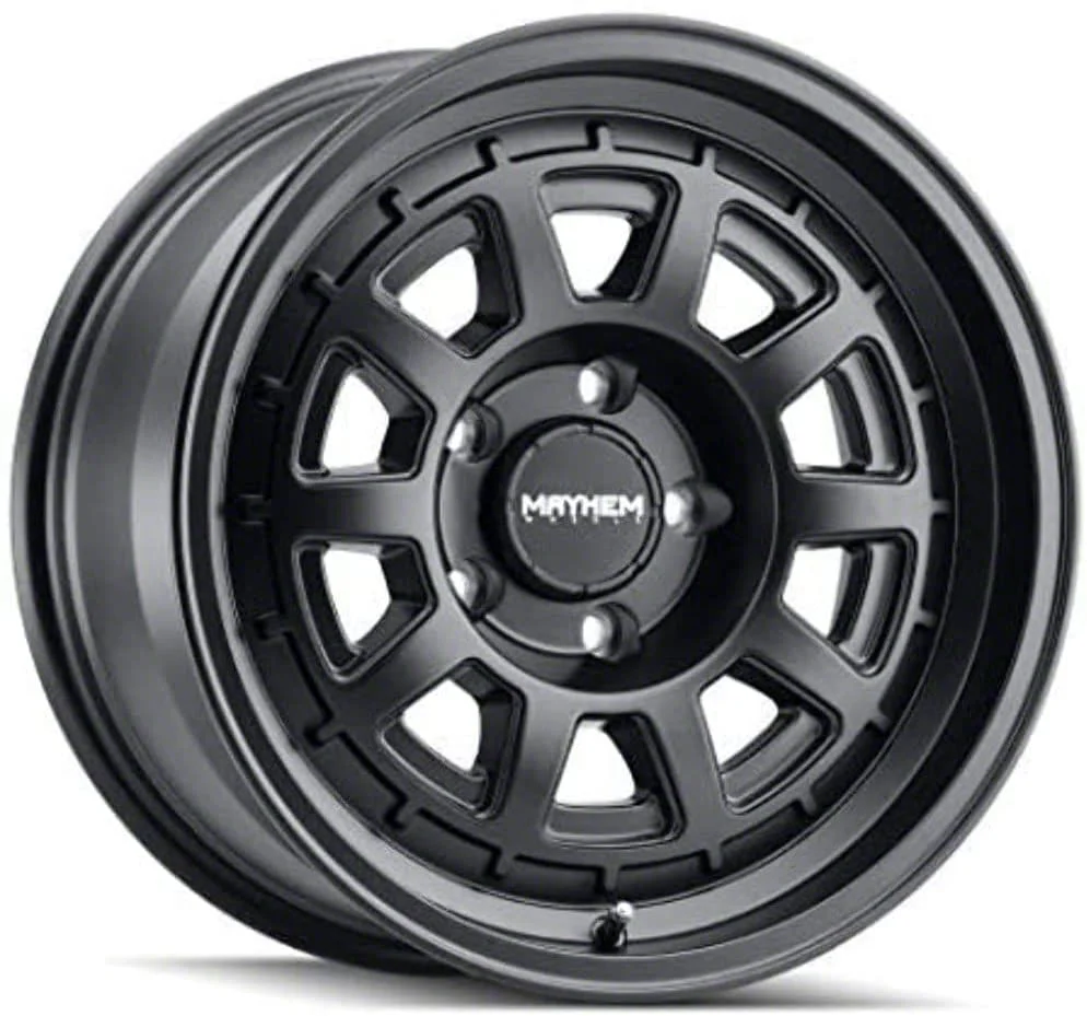 Mayhem Wheels Voyager Matte Black 8-Lug Wheel; 17x8.5; 0mm Offset (06-08 RAM 1500 Mega Cab)