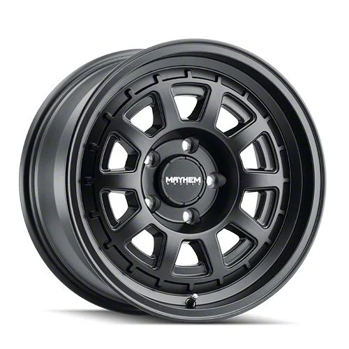 Mayhem Wheels Voyager Matte Black 8-Lug Wheel; 18x9; 0mm Offset (20-26 Sierra 2500 HD)