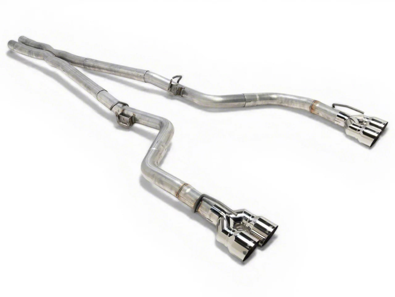 MBRP Armor Lite Cat-Back Exhaust with Polished Tips; Race Version (17-23 5.7L HEMI Challenger)