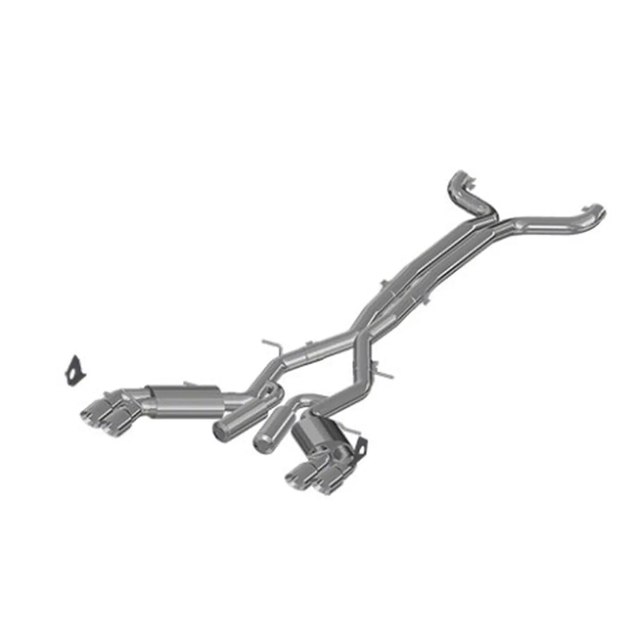 MBRP Armor Plus Cat-Back Exhaust; Street Version (16-24 Camaro SS Coupe w/ Manual Transmission & NPP Dual Mode Exhaust)