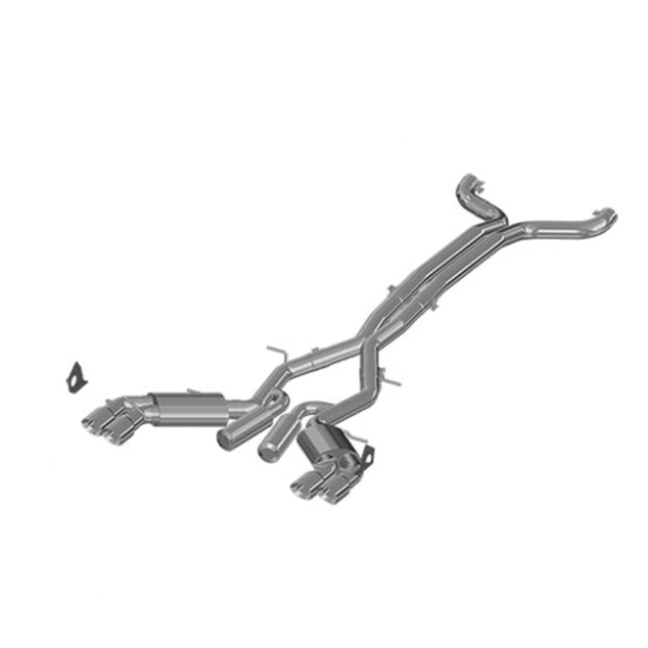 MBRP Armor Plus Cat-Back Exhaust; Street Version (17-24 Camaro ZL1 Coupe w/ NPP Dual Mode Exhaust)