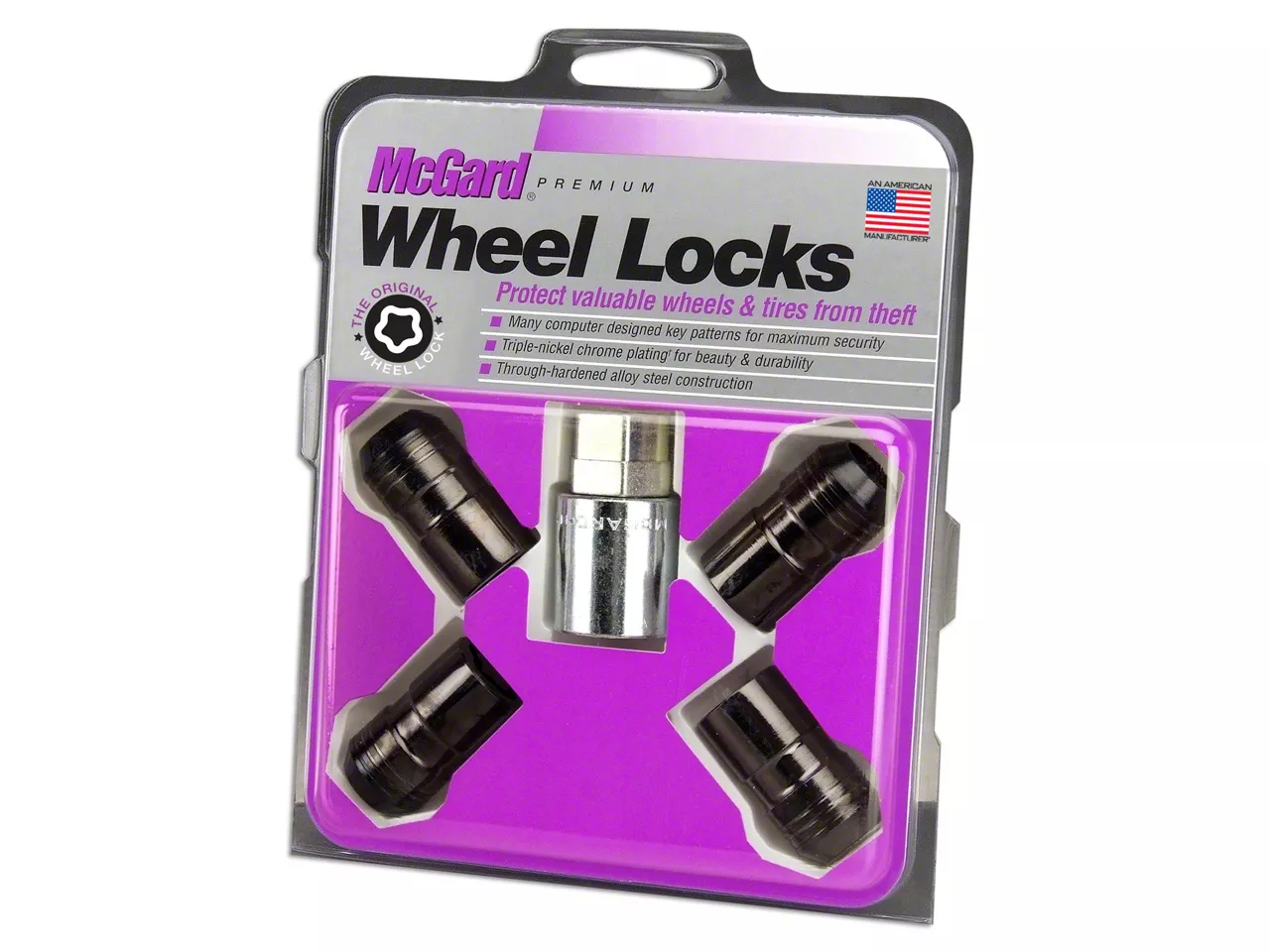 McGard Black Wheel Lock Set; 14mm x 1.5 (15-26 F-150)