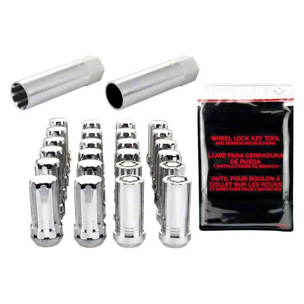 McGard Chrome Spline Drive 6-Lug Wheel Installation Kit; M14 x 1.5 (15-26 F-150)
