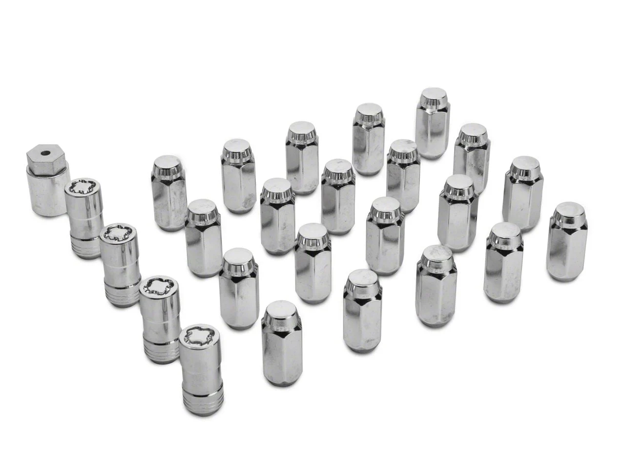 McGard Chrome Wheel Installation Lug Nut Kit; 14mm x 1.5; Set of 24 (19-26 RAM 1500)