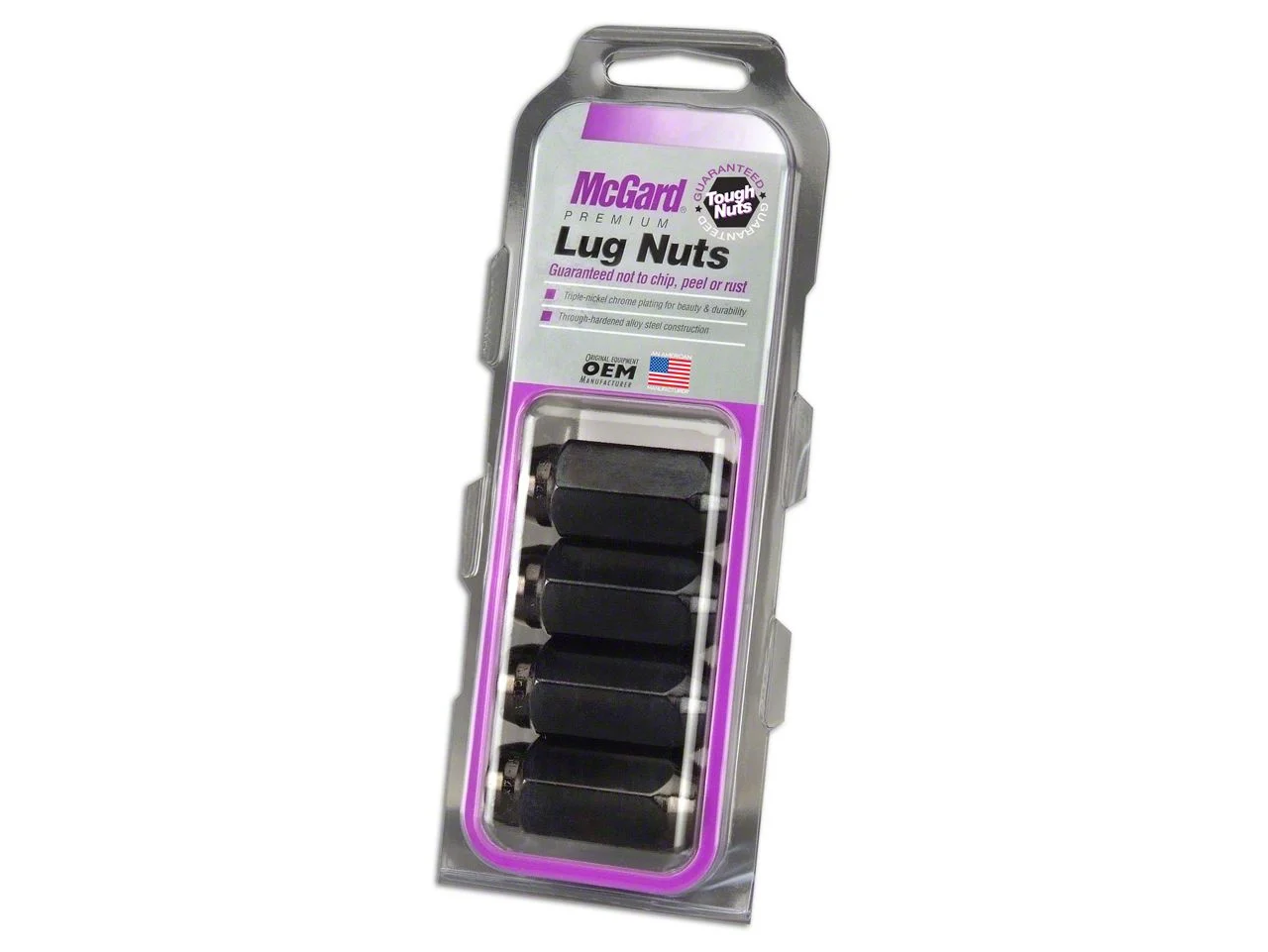 McGard Black Cone Seat Style Lug Nut Kit; 14mm x 1.5; Set of 4 (12-26 RAM 3500)