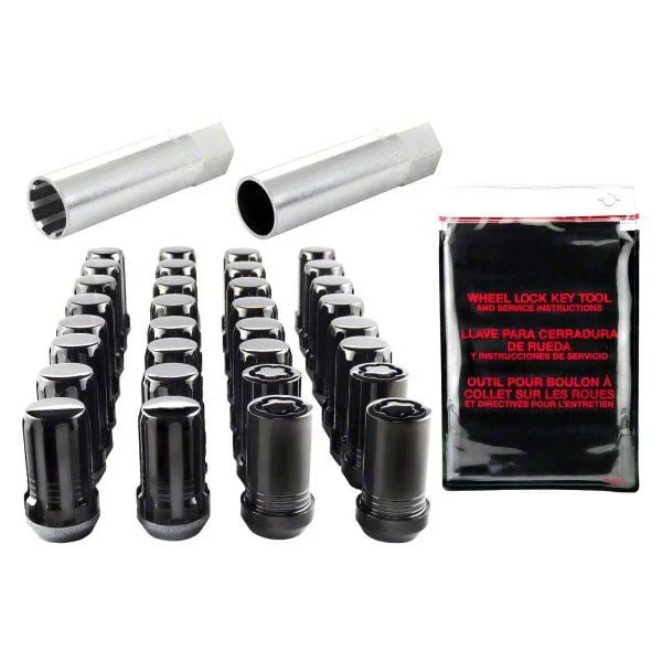 McGard Black Spline Drive 8-Lug Wheel Installation Kit; M14 x 1.5 (12-26 RAM 3500)