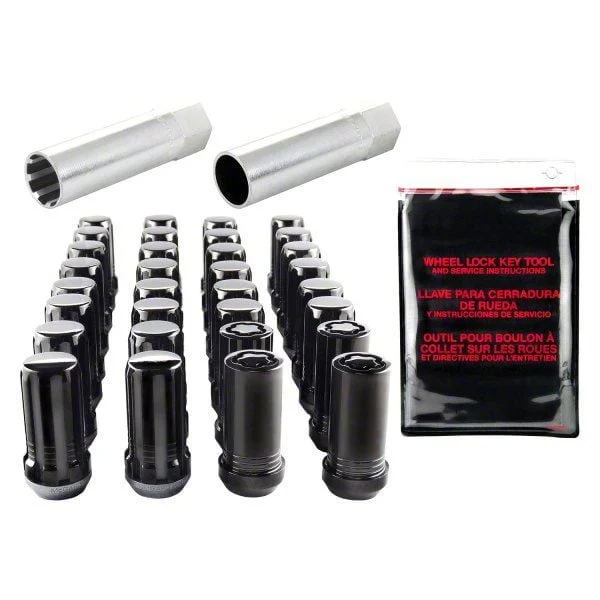 McGard Black Spline Drive 8-Lug Wheel Installation Kit; M14 x 1.5 (07-26 Sierra 3500 HD)