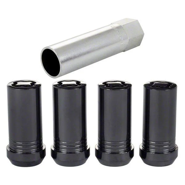McGard Black Tuner Style Wheel Lock Set; M14 x 1.5 (07-26 Silverado 2500 HD)