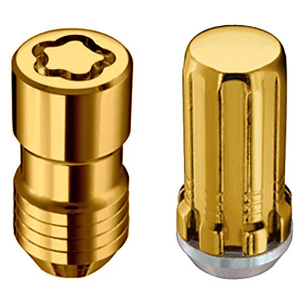 McGard Gold Spline Drive 8-Lug Wheel Installation Kit; M14 x 1.5 (07-26 Silverado 2500 HD)