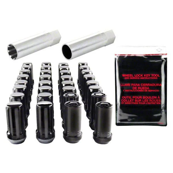McGard Black Spline Drive 8-Lug Wheel Installation Kit; M14 x 1.5 (07-26 Silverado 3500 HD)