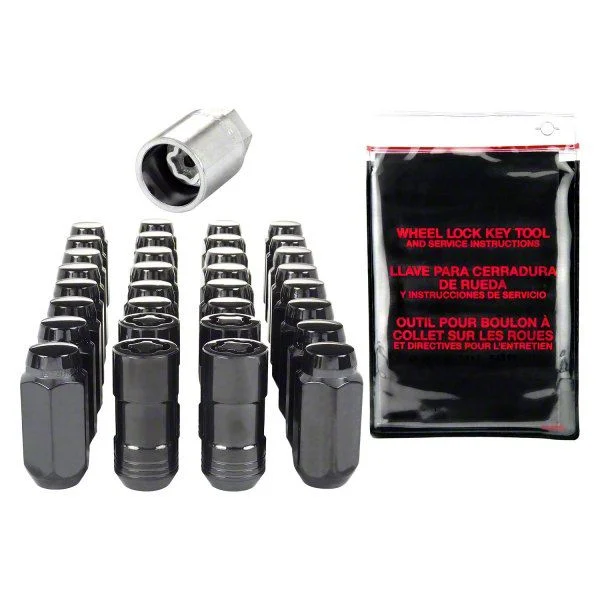McGard Chrome/Black Cone Seat Style 8-Lug Wheel Installation Kit; M14 x 1.5 (07-26 Silverado 3500 HD)