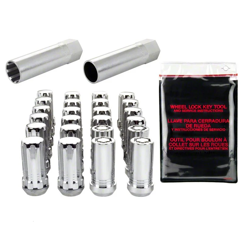 McGard Chrome Spline Drive 6-Lug Wheel Installation Kit; 14mm x 1.5 (07-26 Yukon)