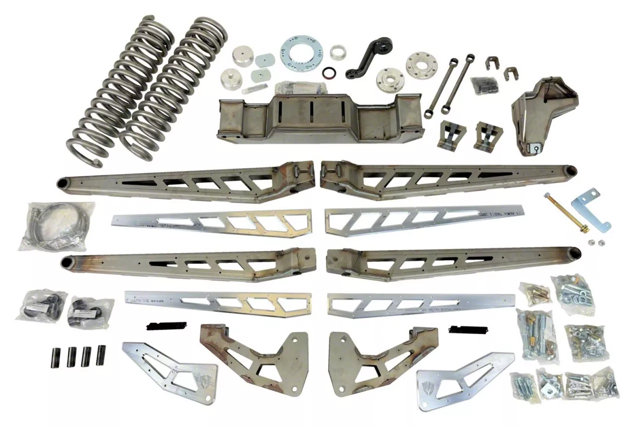 McGaughys-Suspension 10-Inch Premium 4-Link Suspension Lift Kit with Shocks (19-26 4WD 6.7L RAM 2500 w/o Air Ride)
