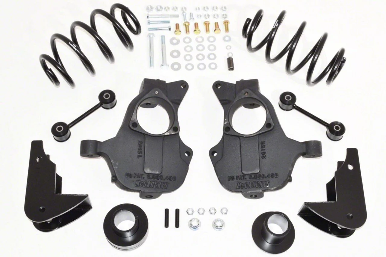McGaughys Suspension Lowering Kit; 3 to 4-Inch Front / 5-Inch Rear (14-20 2WD Yukon w/o MagneRide)