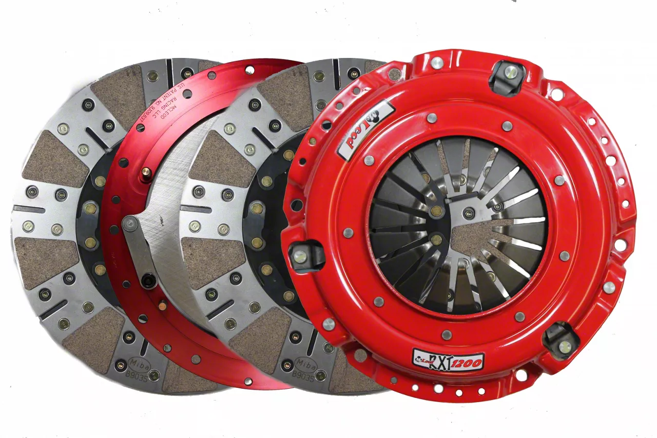 McLeod RXT 1200 HD Twin Disc 1200HP Ceramic Clutch Kit with 8-Bolt Steel Flywheel; 26-Spline (12-24 6.2L Camaro)
