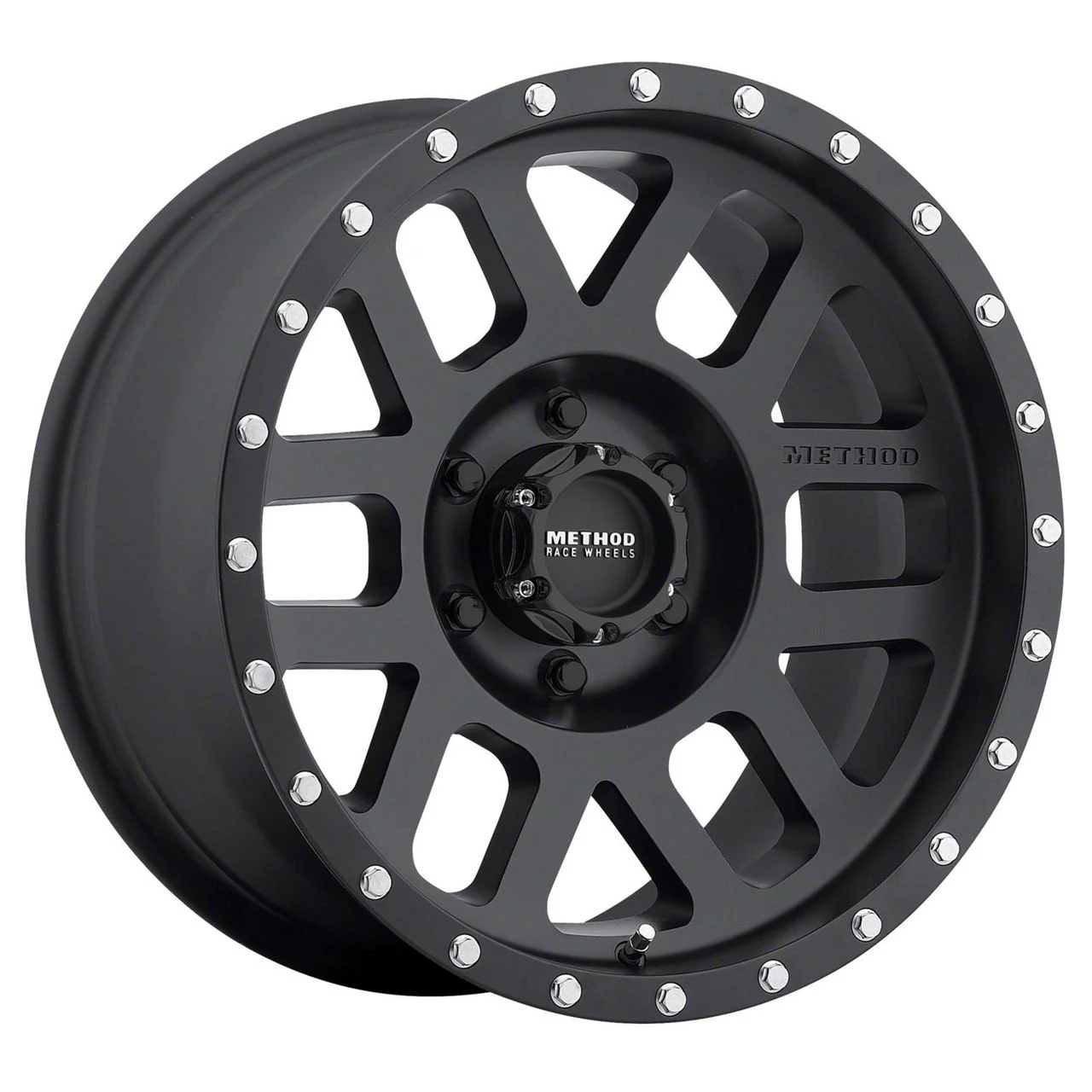 Method Race Wheels MR306 Mesh Matte Black 5-Lug Wheel; 17x8.5; 0mm Offset (09-18 RAM 1500)
