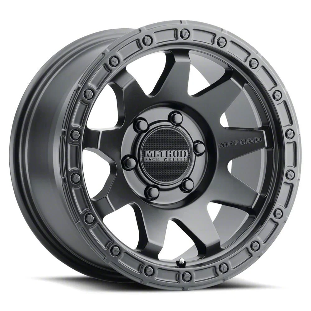 Method Race Wheels MR317 Matte Black 8-Lug Wheel; 17x8.5; 0mm Offset (07-10 Sierra 3500 HD SRW)