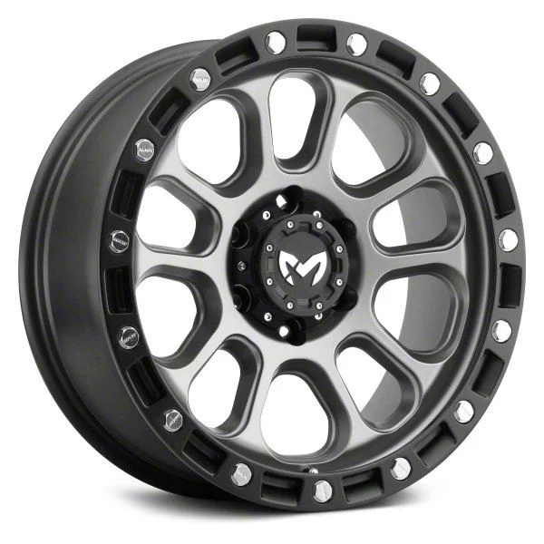 MKW Offroad M204 Matte Gray 6-Lug Wheel; 18x9; 1mm Offset (07-14 Tahoe)