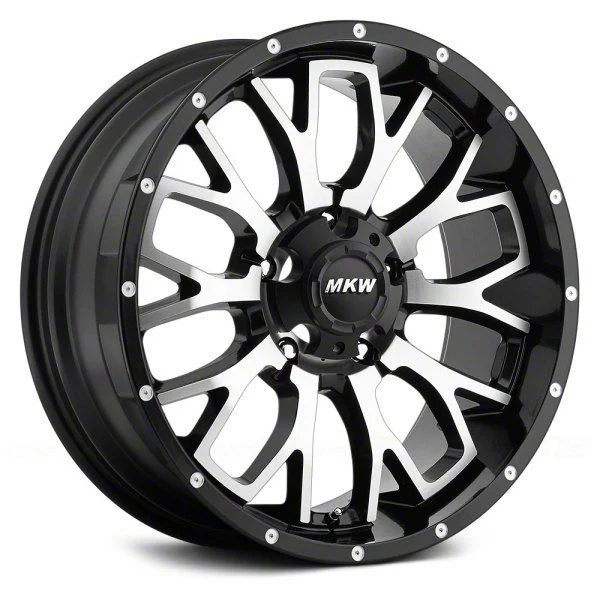 MKW Offroad M95 Satin Black Machined 6-Lug Wheel; 20x9; 10mm Offset (07-14 Tahoe)
