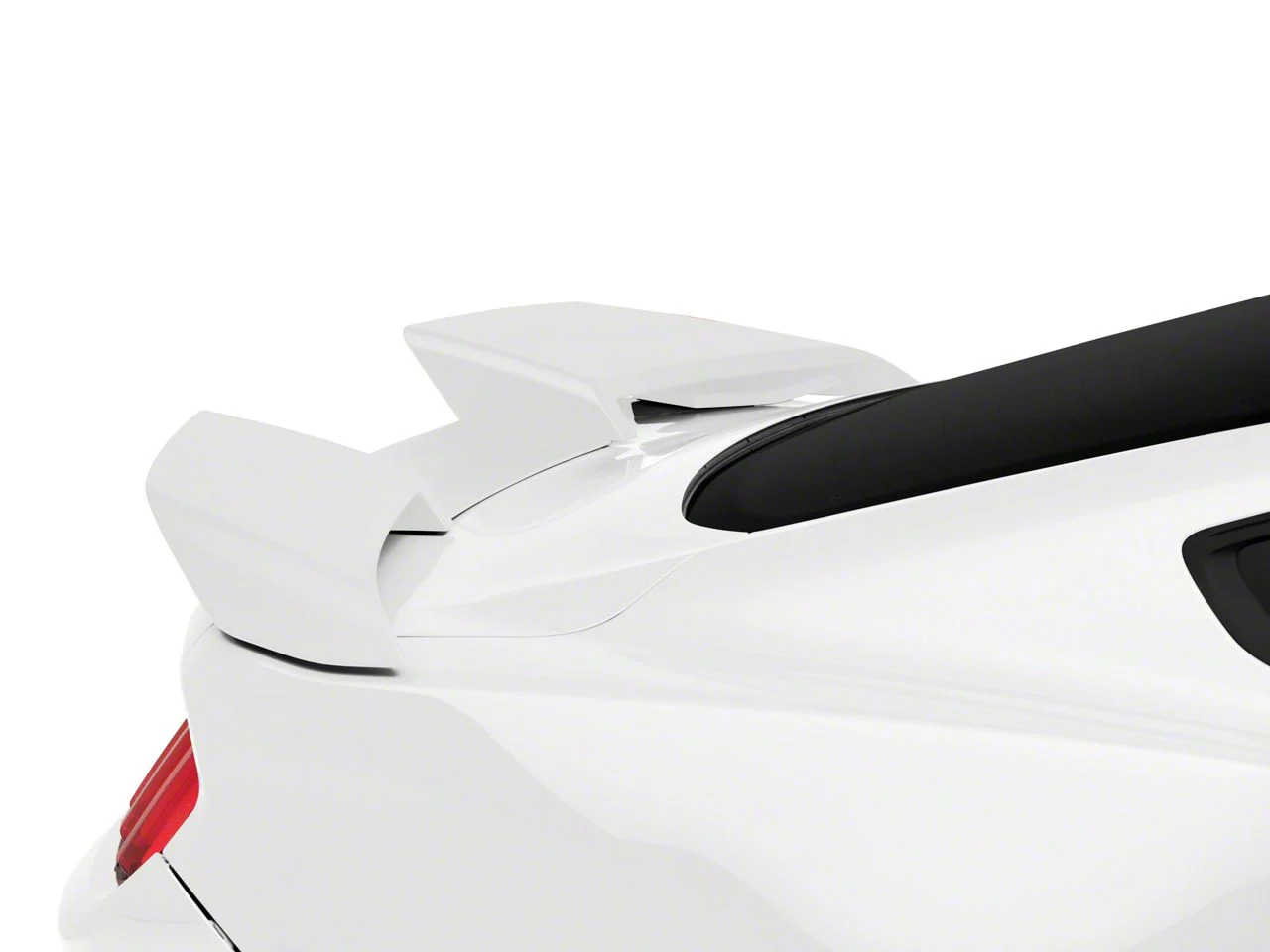 MMD by FOOSE Split Rear Spoiler; Unpainted (15-23 Mustang Fastback)