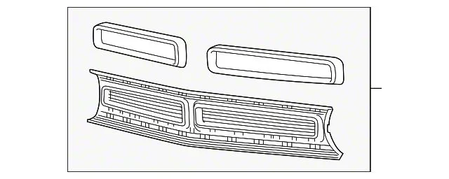 Mopar Grille; Assembly (15-23 Challenger)