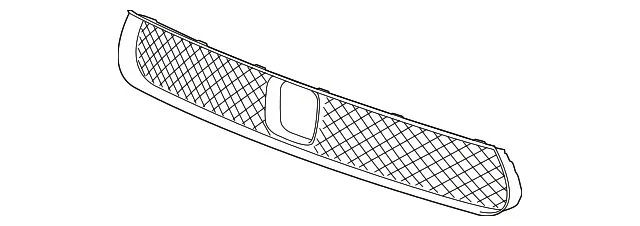 Mopar Bumper Cover Grille; Front; Black and Chrome; Without Adaptive Cruise; RPO Code MAK (19-23 Charger)