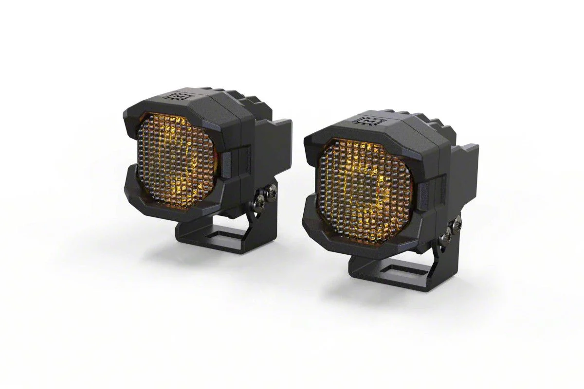 Morimoto 1Banger LED Pod Lights; HXB Yellow Flood Beam (Universal; Some Adaptation May Be Required)