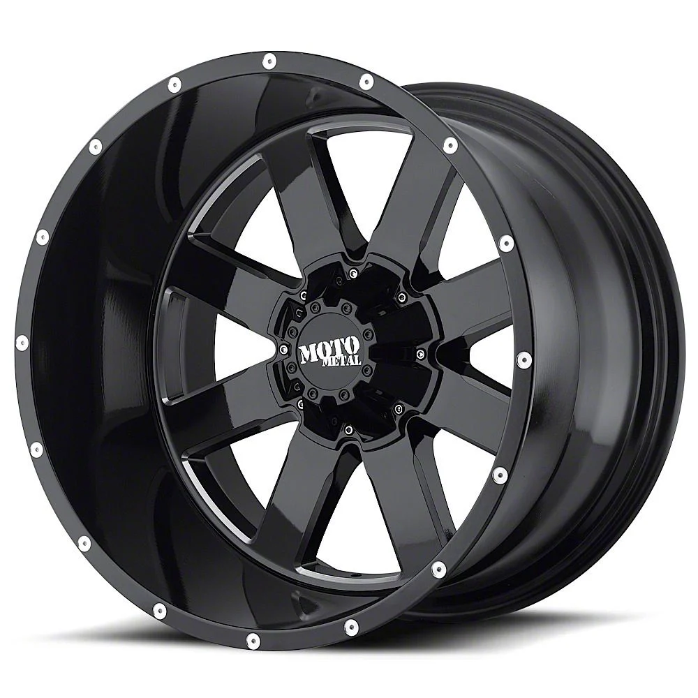 Moto Metal MO962 Gloss Black Milled 6-Lug Wheel; 22x14; -76mm Offset (07-14 Tahoe)