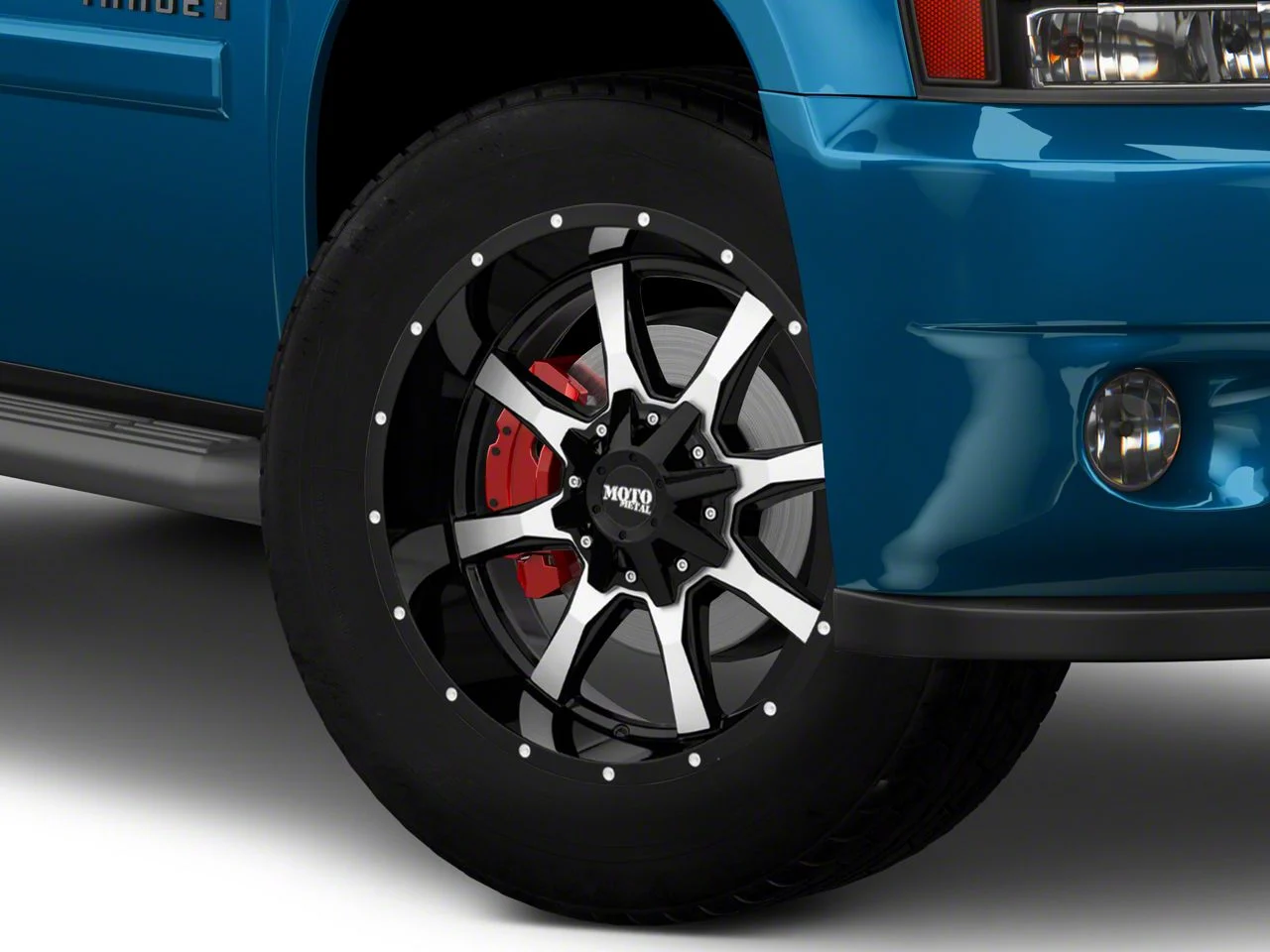 Moto Metal MO970 Gloss Black Machined 6-Lug Wheel; 20x10; 12mm Offset (07-14 Tahoe)