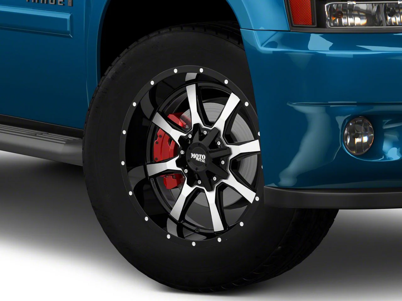 Moto Metal MO970 Gloss Black Machined 6-Lug Wheel; 20x10; -18mm Offset (07-14 Tahoe)
